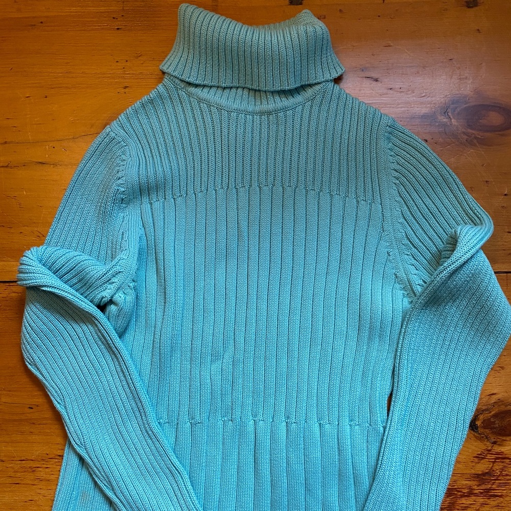 Soft Cotton Turtleneck Sweater